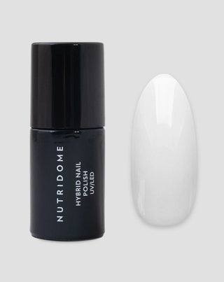Хибриден лак за нокти UV/LED White Classic 001 Nutridome - 1