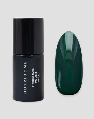 Хибриден лак за нокти UV/LED Viridian Green 019 Nutridome - 1
