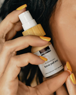 Разкрасяващ дневен и нощен околоочен крем с кофеин и коензим Q10 Manilu - 3