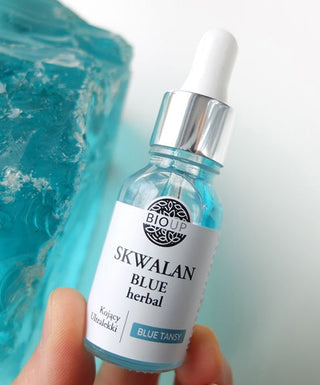 Серум със сквалан от захарна тръстика за кожа склонна към акне Skwalan Blue Tansy BIOUP - 2