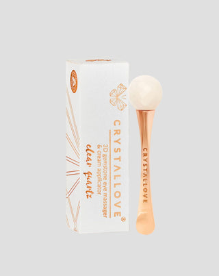 Масажор за околоочен контур 3D с планински кристал и апликатор за крем Crystallove - 1