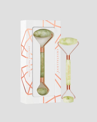 Масажор за лице от яспис - естествен камък на младостта Jade roller Crystallove - 1