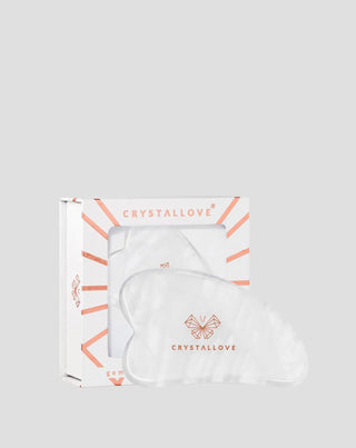 Плочка за масаж на лице гуаша от планински кристал с почистващи свойства Crystallove - 1