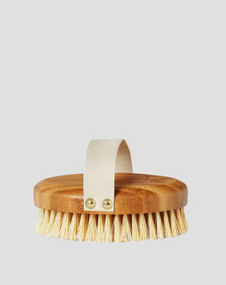 Бамбукова четка от агава за сух масаж на тяло Crystallove - 1