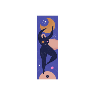 Каучукова постелка за упражнения и йога Cosmic Gril Moonholi