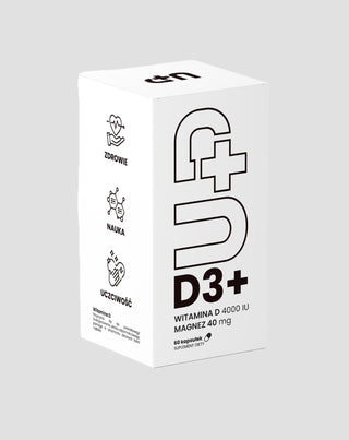 Хранителна добавка Up D3+ Витамин D3 в съчетание с магнезий UP Health Pharma 60 капсули - 1