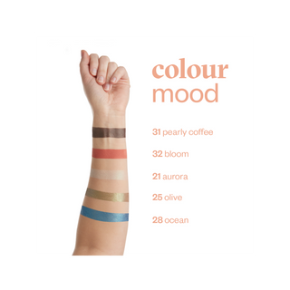 Сянка за очи Colour mood транспарентна с разноцветни частици 20 Mandarin Paese
