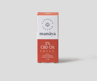 Масло CBD 5% за подобряване на концентрация Focus Manaya