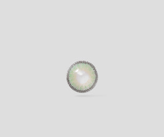 Цветни месечни контактни лещи, зелени със сребрист оттенък Green Moons no. 3, Ovio - 4