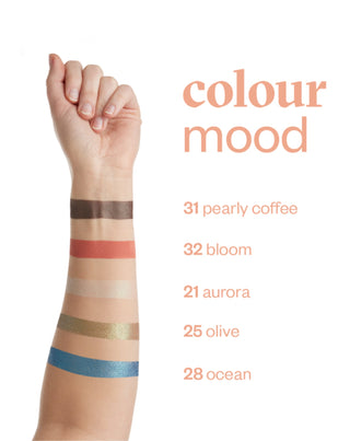 Сатенена сенка за очи Colour mood с цвят на карамел 33 Кафява захар Paese