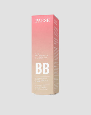 Естествен оцветяващ крем BB с хиалуронова киселина 02 бежов Paese - 5