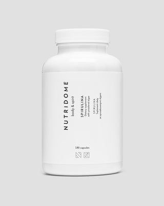 Nutridome, хранителна добавка със спирулина за пречистване на организма, 180 капсули - 1
