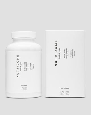 Пиперин таблетки за по-добро храносмилане за подпомагане на загубата на тегло Piperine Nutridome 180 капсули - 2
