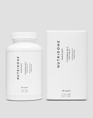Nutridome витамин B12 за имунитет, енергия и нормално функциониране на нервната система, 180 капсули - 3