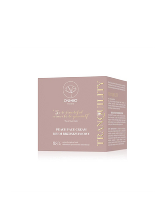 Разкрасяващ и овлажняващ крем за лице с праскова Tranquility Ritualia Onlybio