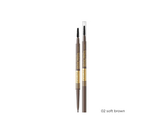 Изключително прецизен оформящ молив за вежди № 02, меко кафяв Micro Precise Brow Pencil Eveline