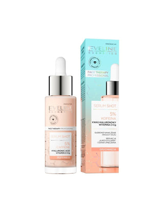 Енергизираща грижа за кожата около очите с 5% кофеин Serum Shot Eveline Cosmetics