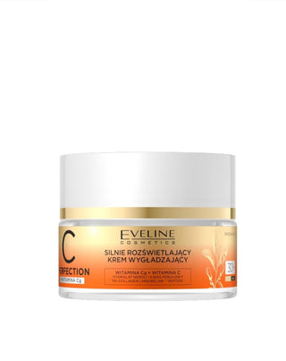 Силно озаряващ изглаждащ дневен и нощен крем 30+ c perfection Eveline