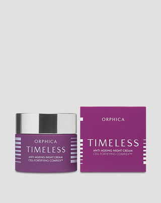 Овлажняващ нощен крем Тimeless против бръчки с азиатска центела Orphica