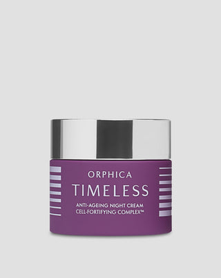 Овлажняващ нощен крем Тimeless против бръчки с азиатска центела Orphica