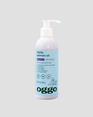 100 % масло от сьомга - допълваща храна за кучета за имунитет и енергия Oggo 250 ml - 1