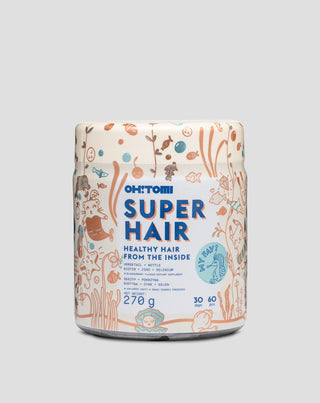 Дъвки за коса ускоряващи растежа и подобряващи състоянието й Super Hair Oh!Tomi 60 szt.