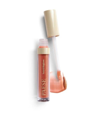 Гланц с частици, оптически увеличаващ устните, огледален ефект 05 Glazed Lipgloss Paese - 4