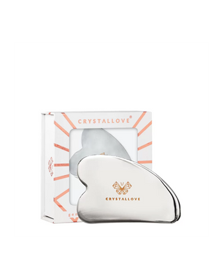 Плочка за масаж на лицето гуа ша от неръждаема стомана Сryo Ice Gua Sha Crystallove - 1