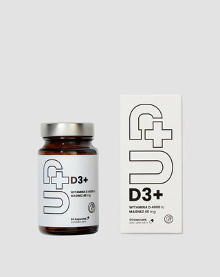 Хранителна добавка Up D3+ Витамин D3 в съчетание с магнезий UP Health Pharma 60 капсули - 3