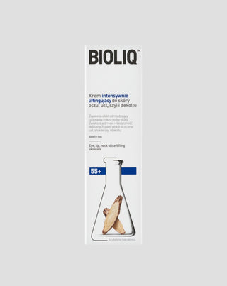 Крем с ефект на интензивен лифтинг за кожа на очите, устните, врата и деколтето 55+ Bioliq - 1