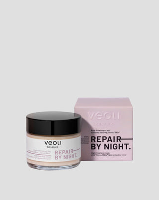 Нощен крем за лице с липидна защита Second skin Repair by night Veoli Botanica - 1