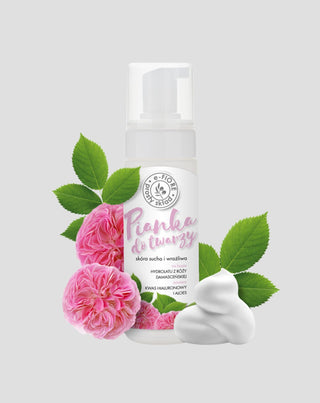 Подмладяваща почистваща пяна за лице с E-Fiore Damask Rose - 1