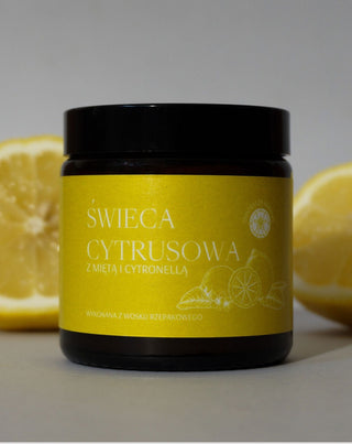 Свещ с аромат на лимон, мента и цитронела Citrus Mglife - 2
