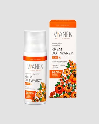Интензивен подхранващ нощен крем с екстракт от хмел Vianek - 2