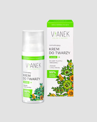 Нормализиращ дневен крем за мазна и проблемна кожа Vianek - 2