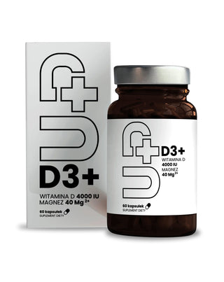 Хранителна добавка Up D3+ Витамин D3 в съчетание с магнезий UP Health Pharma 60 капсули - 3