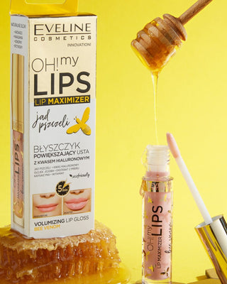 Гланц за увеличаване на устни с хиалуронова киселина с пчелен яд Oh! My Lips Lip Maximizer Eveline - 2