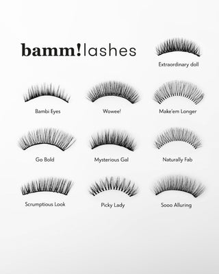 Изкустчени мигли с лента 2d за многократна употреба Misterious Gal Bamm!Lashes - 3