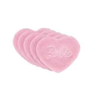 Козметични тампончета за премахване на грим за многократна употреба Barbie Ultrasoft Reusable Pads Hearts Pink Glov - 1