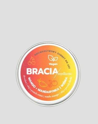 Плодово сорбе за сухи и напукани устни череша, манго и мандарина Bracia Mydlarze - 1