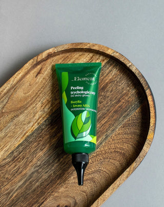 Трихологичен почистващ скраб за скалп с екстракт от босилек и плодова киселина Element - 2