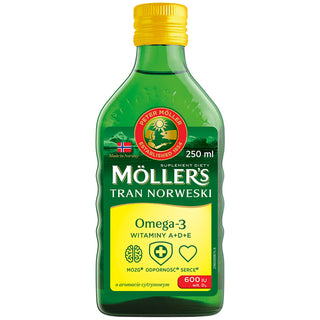 Норвежки транквилант с вкус на лимон на Moller's с 600 IU витамин D3 - 1