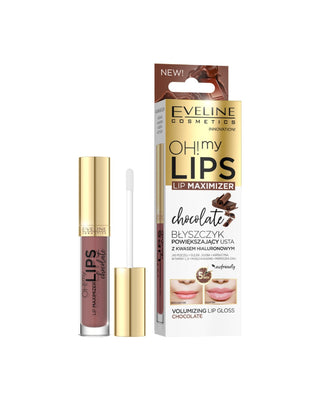 Уголемяващ гланц за устни с хиалуронова киселина - шоколад Oh! My Lips Lip Maximizer Eveline - 1