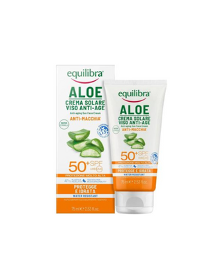 Слънцезащитен крем с алое вера против бръчки SPF 50+ UVA, UVB Equilibra - 1