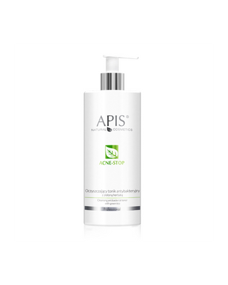 Почистващ антибактериален тоник със зелен чай Acne-Stop Apis - 1