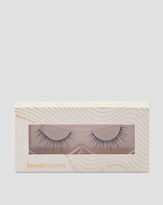 Изкуствени мигли с лента 2d за многократна употреба меки и леки Bambi Eyes Bamm!Lashes - 1