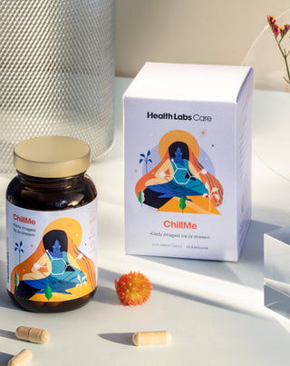 Хранителна добавка против стрес с адаптогени и EGCG ChillMe Health Labs Care 60 капсули - 2