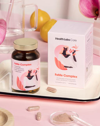 Хранителна добавка подпомагаща усвояването на желязо FeMe Complex Health Labs Care 60 капсули - 2