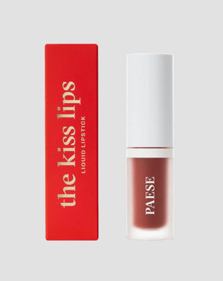 Леко, матово течно червило без лепкаво усещане The Kiss Lips 04 Rusty Red от Paese - 1