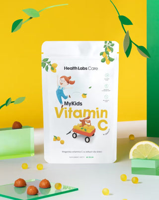 Веган желирани бонбони с витамин С за деца MyKids Vitamin C Health Labs Care 60 бр. - 2